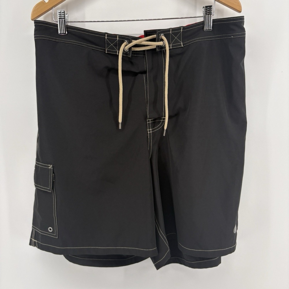 POLO RALPH LAUREN Men's XXL Black 8.5" Kailua Swim Trunks NEW W/O Tags